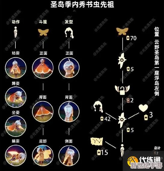 光遇书虫先祖兑换图分享书虫先祖兑换表一览
